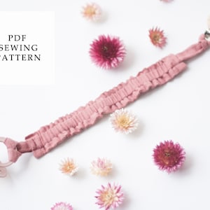 フリルおしゃぶりクリップ - PDF 縫製パターン、ダミークリップパターン、DIY おしゃぶりホルダー、DIY ベビーシャワーギフト