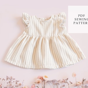 Baby to Child Top PDF Sewing Pattern, Baby Blouse Pattern, Toddler Top, Child Top Pattern