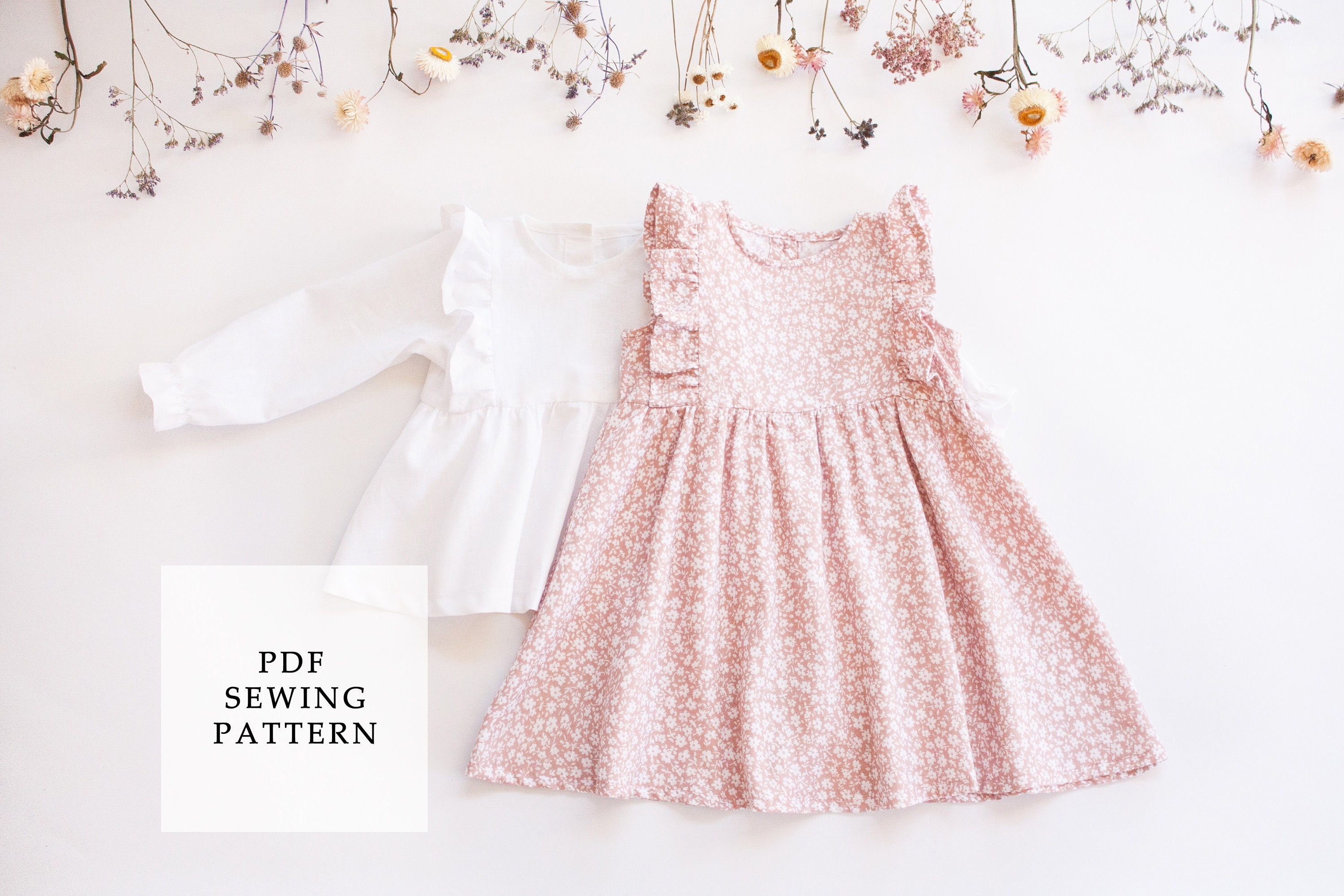 Child Dress PDF Sewing Pattern Baby Dress Pattern Toddler Etsy