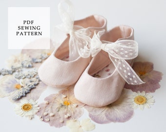 Mary Jane Baby Shoe Sewing Pattern: Vintage Style Booties (PDF Pattern)