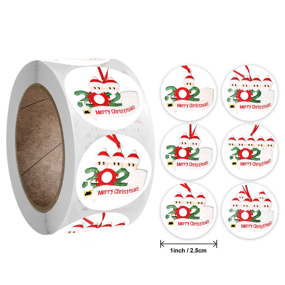 500pcs Gold Foil Merry Christmas Stickers Seal Labels Xmas Card Gift Box Decor.j 500pcs Gold Foil Merry Christmas Stickers Seal Labels Xmas Card Gift Box Decor.j