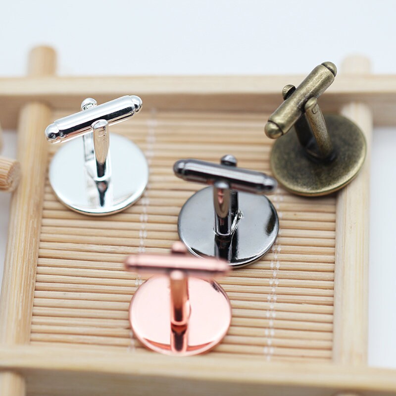 16mm Cufflink Blankscuff Link Back Men's Cufflink Blanks Etsy