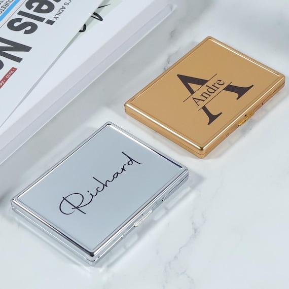 Slim Cigarette Box, Cigarette Pocket Case, Cigarette Case, Men's Cigarette  Case Gift, Cigarette Box With Name, Personalized Cigarettes Case