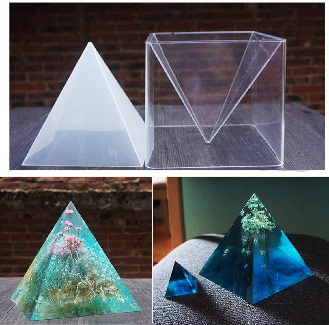 Large Size Pyramid Shape Silicon MoldResin Mold Silicon Etsy