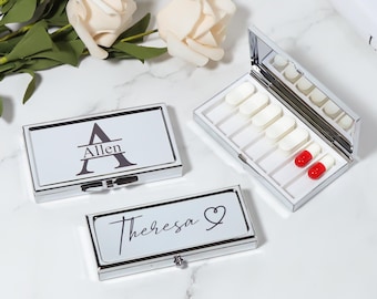 Personalized pill box, Various Styles of Pill Boxes, Custom Name Pill Organizer, Pill Case 7 Day, Pill Holder,Pill Container, Trinket Box