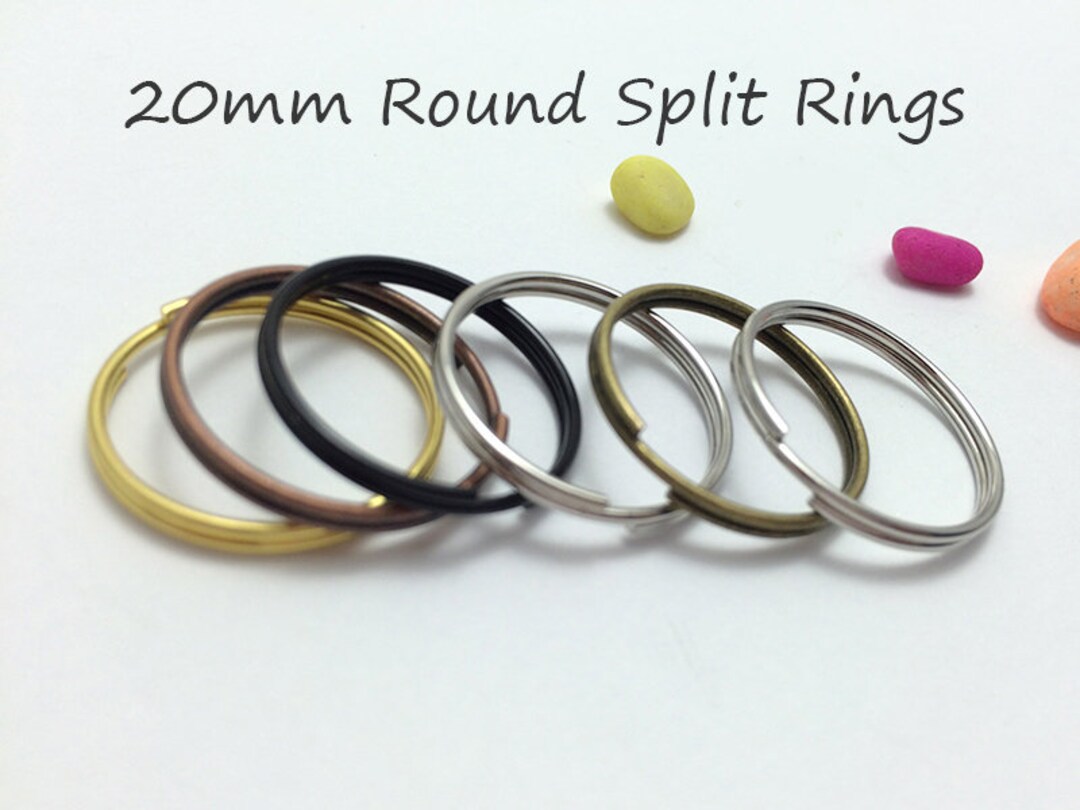 50pcs 20mm Keychain-split Key Rings-key Fob-20mm Keychain Split Rings ...