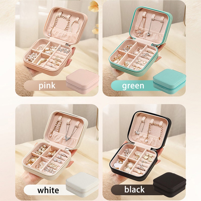 Leather Jewelry Travel Case Custom Jewelry Case jewellery Etsy