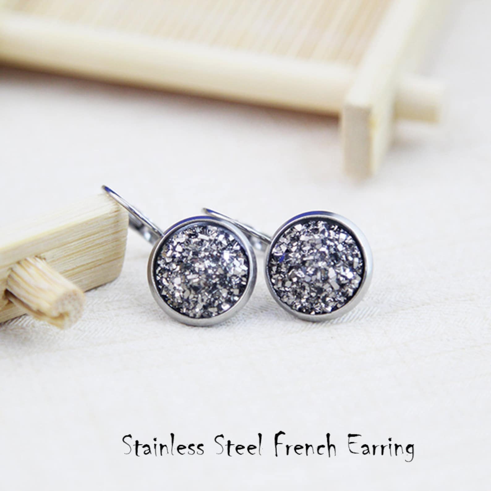 50pcs Surgical Stainless Steel French Earring Blanksearring Etsy