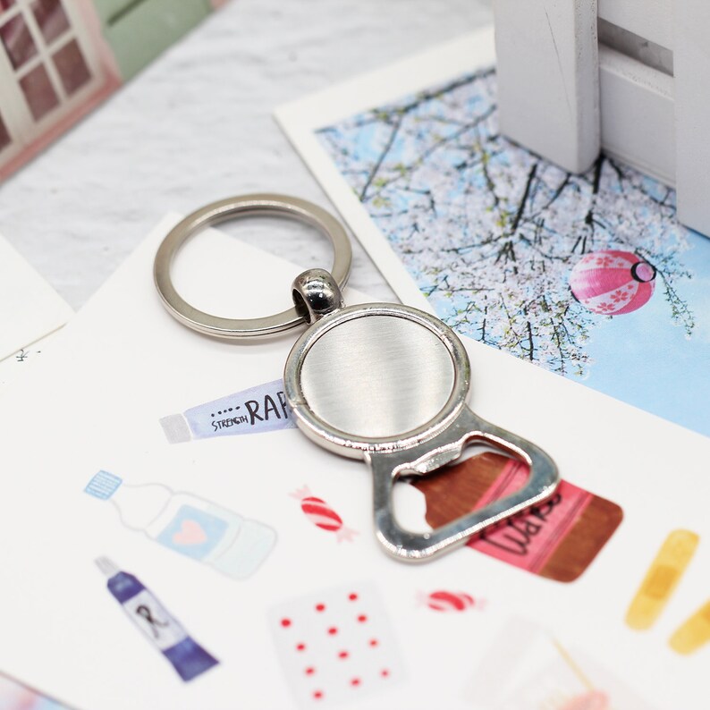 Keyring Bottle Openerkey Ring Bottle Openers Keychain With Etsy