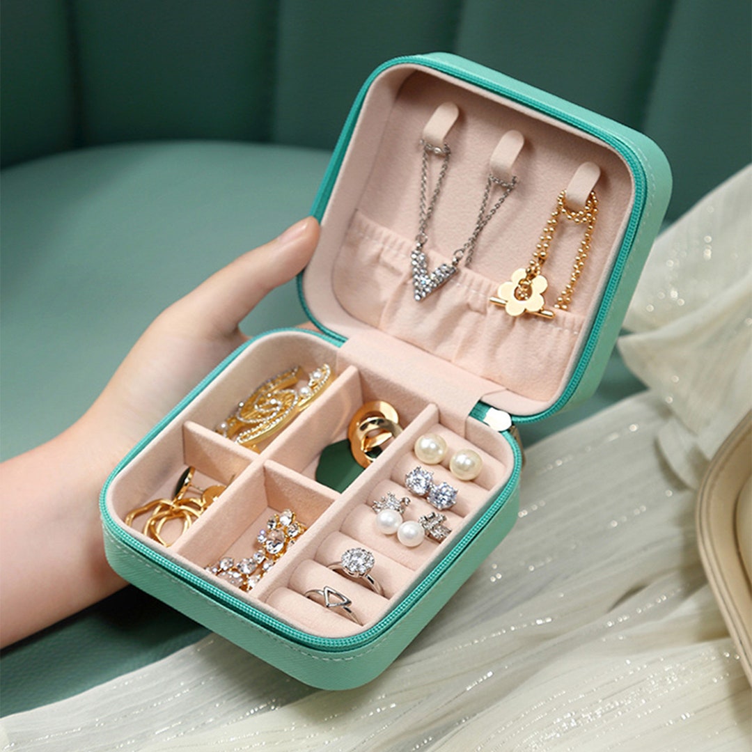 Leather Jewelry Travel Case Custom Jewelry Case jewellery Etsy