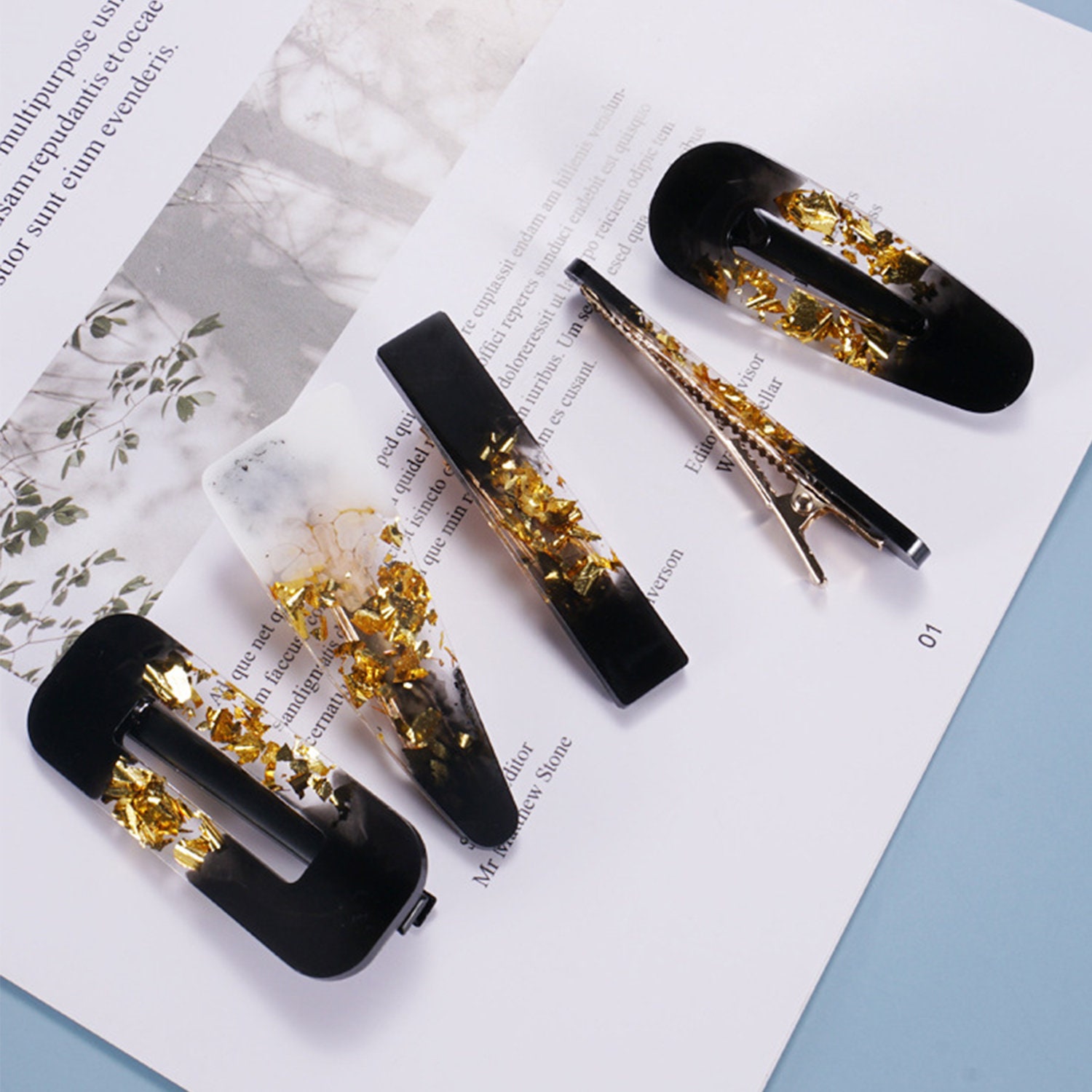 Hair Clip Silicone Mold Hair Clip Claw MoldResin Silicone Etsy