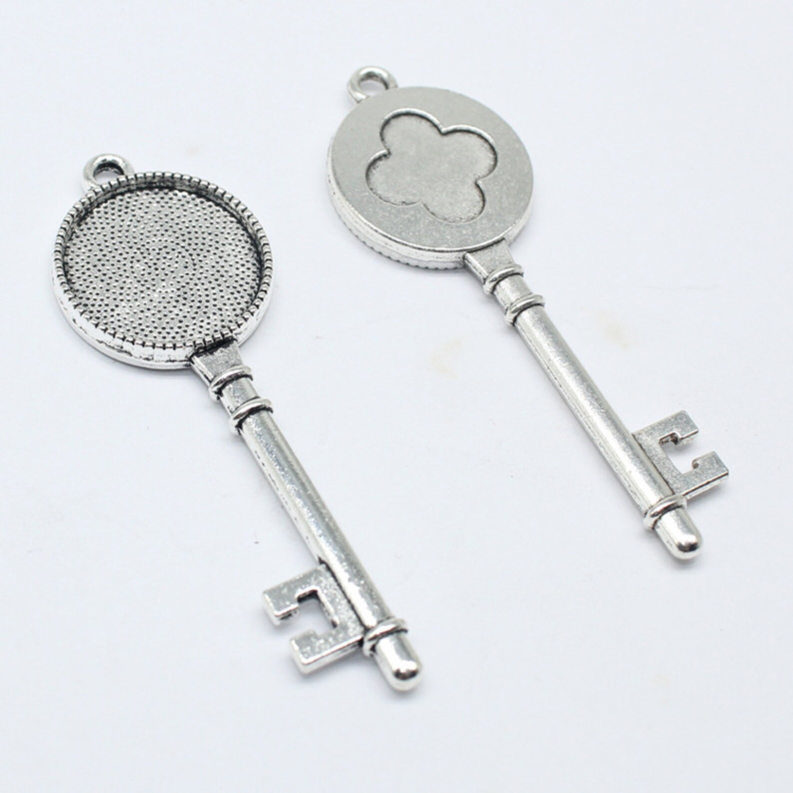 20mm Round Key Trays Vintage BrassAntique SilverSilver Etsy