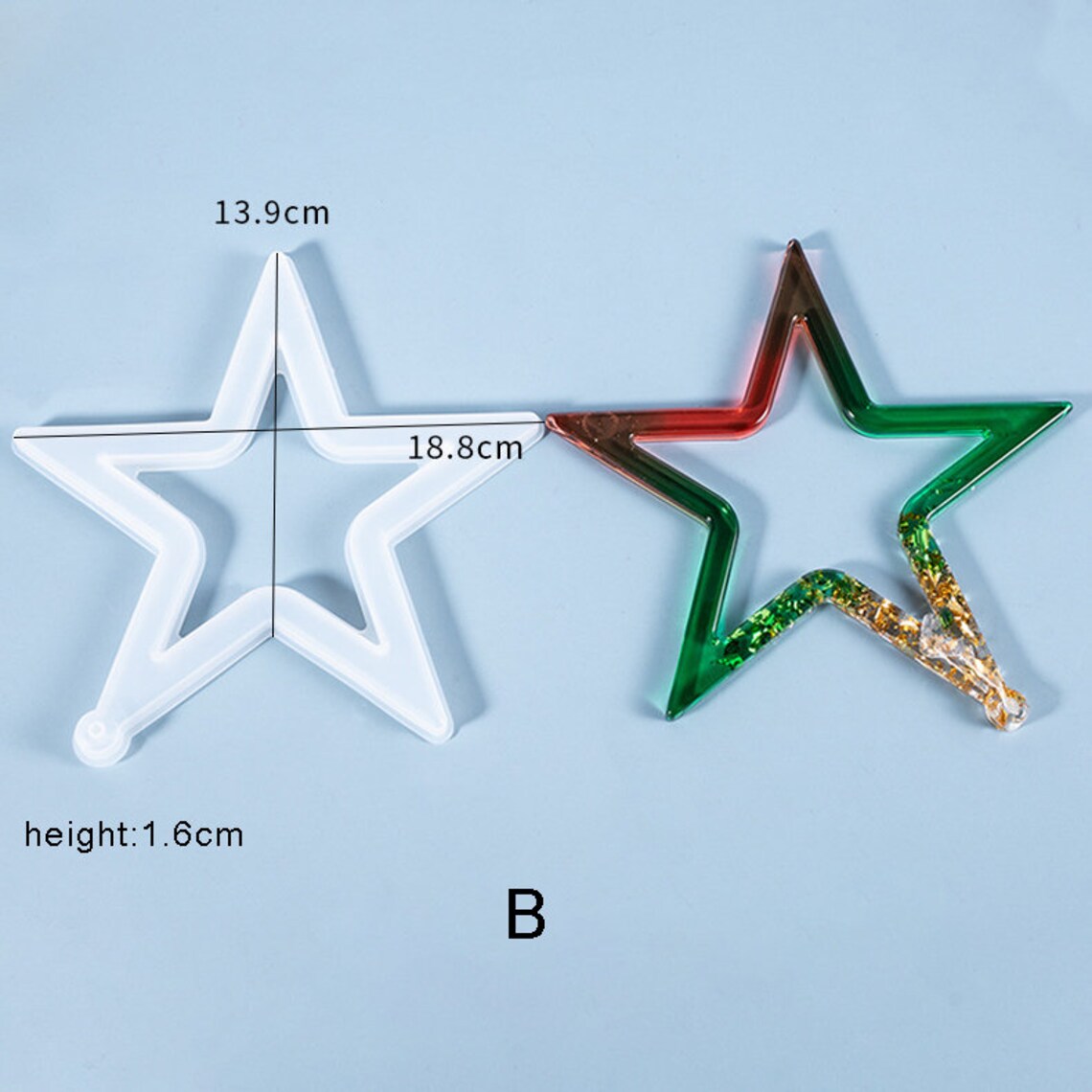 Christmas Theme Resin Silicone MoldStar Moon Christmas Etsy