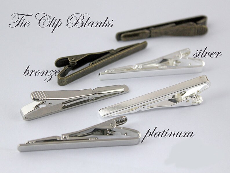 Wholesale Tie Clips Blank Tie Tacktie Clips Men Tie Bar Clip Etsy