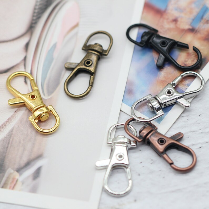 30pcs Swivel Lobster Clasps Clipsswivel Clasplobster Etsy