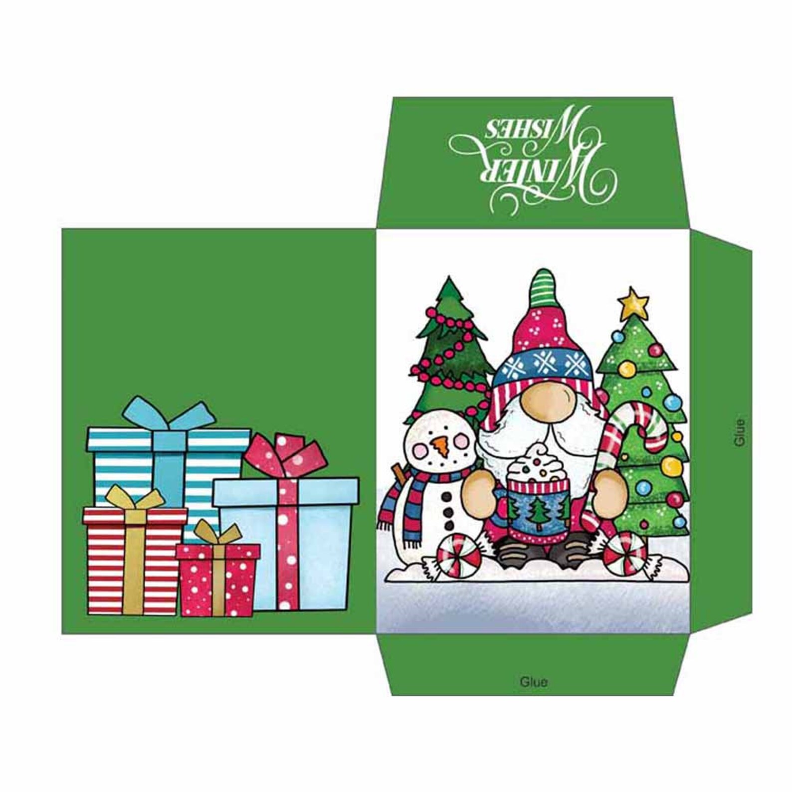 Santa Christmas Hot Chocolate Envelope, Cocoa Packet, Digital Download ...