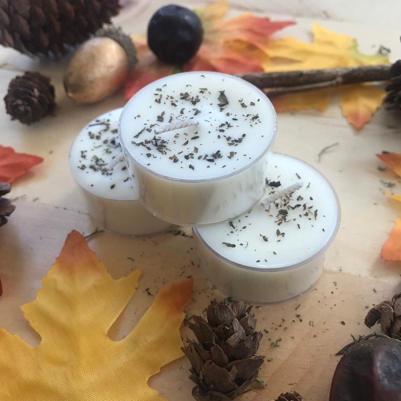 Autumn Flannel Candle Soy Tea Lights Fall Scent Holiday Etsy