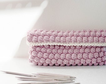 CROCHET PATTERN ⋮ Easy Bobble Clutch, Pouch, Organizer, Purse, Summer Pattern ⋮ Ava Clutch