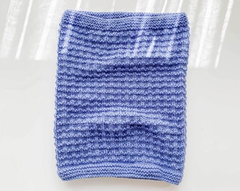 KNITTING PATTERN ⋮ Simple Textured Knit Cowl, Modern Knitting, Easy Cowl ⋮ Melanie Cowl