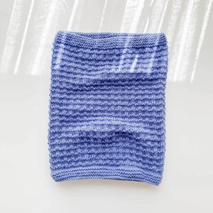 KNITTING PATTERN · Simple Textured Knit Cowl, Modern Knitting, Easy Cowl · Melanie Cowl