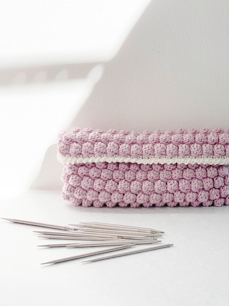 CROCHET PATTERN Easy Bobble Clutch, Pouch, Organizer, Purse, Summer Pattern Ava Clutch image 1