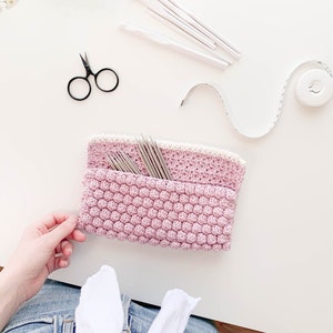 CROCHET PATTERN Easy Bobble Clutch, Pouch, Organizer, Purse, Summer Pattern Ava Clutch image 5