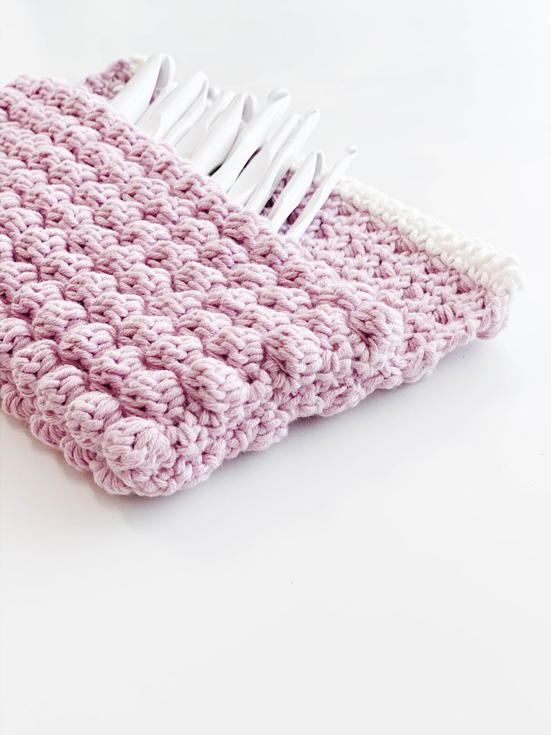 CROCHET PATTERN Easy Bobble Clutch, Pouch, Organizer, Purse, Summer Pattern Ava Clutch image 4