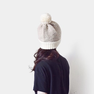 KNITTING PATTERN Textured Hat, Simple Knit Beanie, Easy Hat Clementine Hat image 8