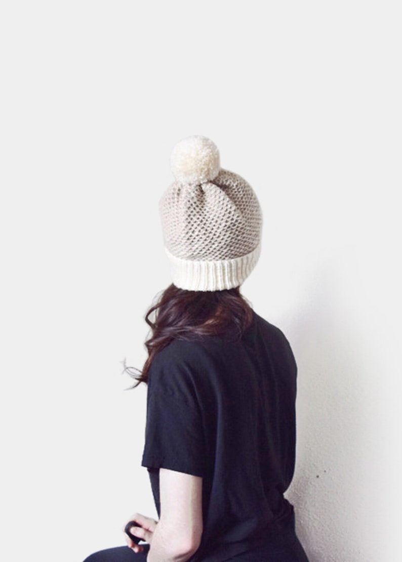 KNITTING PATTERN Textured Hat, Simple Knit Beanie, Easy Hat Clementine Hat image 8