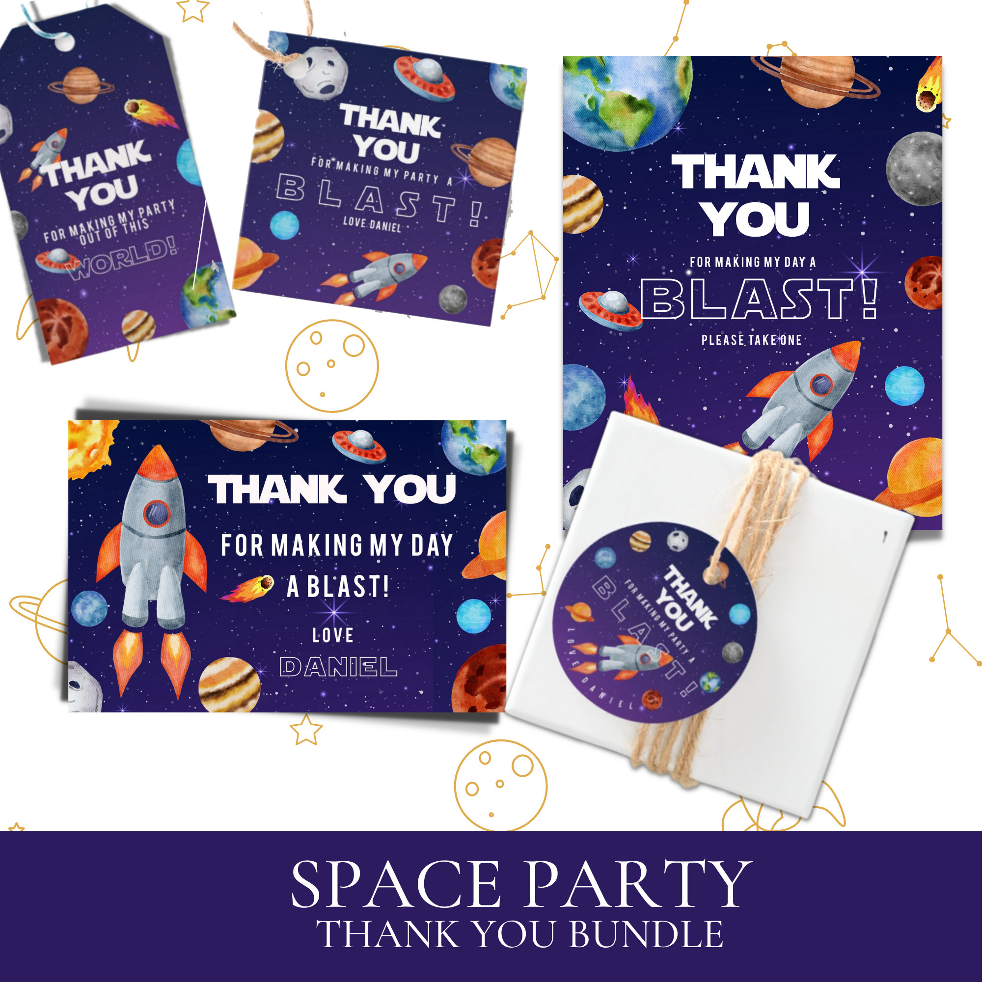 Outer Space / Out of This World / Astronaut Birthday Party MEGA Bundle ...