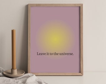 Abstract Floral Art Print - "Leave It To The Universe"