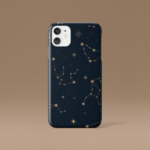 Constellation Phone Case | Snap On Phone Case | Astronomy Pattern | Android Case | Planets and Stars | iPhone 13 Case | Danish Pastel