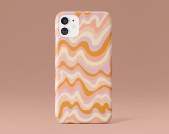 WAVY Telefoonhoesje, iPhone XR Case Cute, Boho Chic iPhone, Luxe iPhone Case, Abstract Artwork, Tumblr iPhone Case, iPhone 13, Deense Pastel