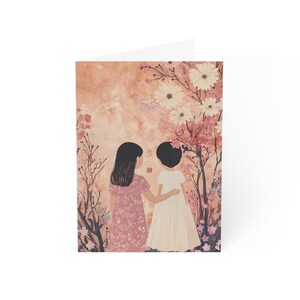 Tarjetas de felicitación para el Día de la Madre, Hermana, Juego de 10, 30, 50, Hechas a mano, Personalizadas, Personalizables