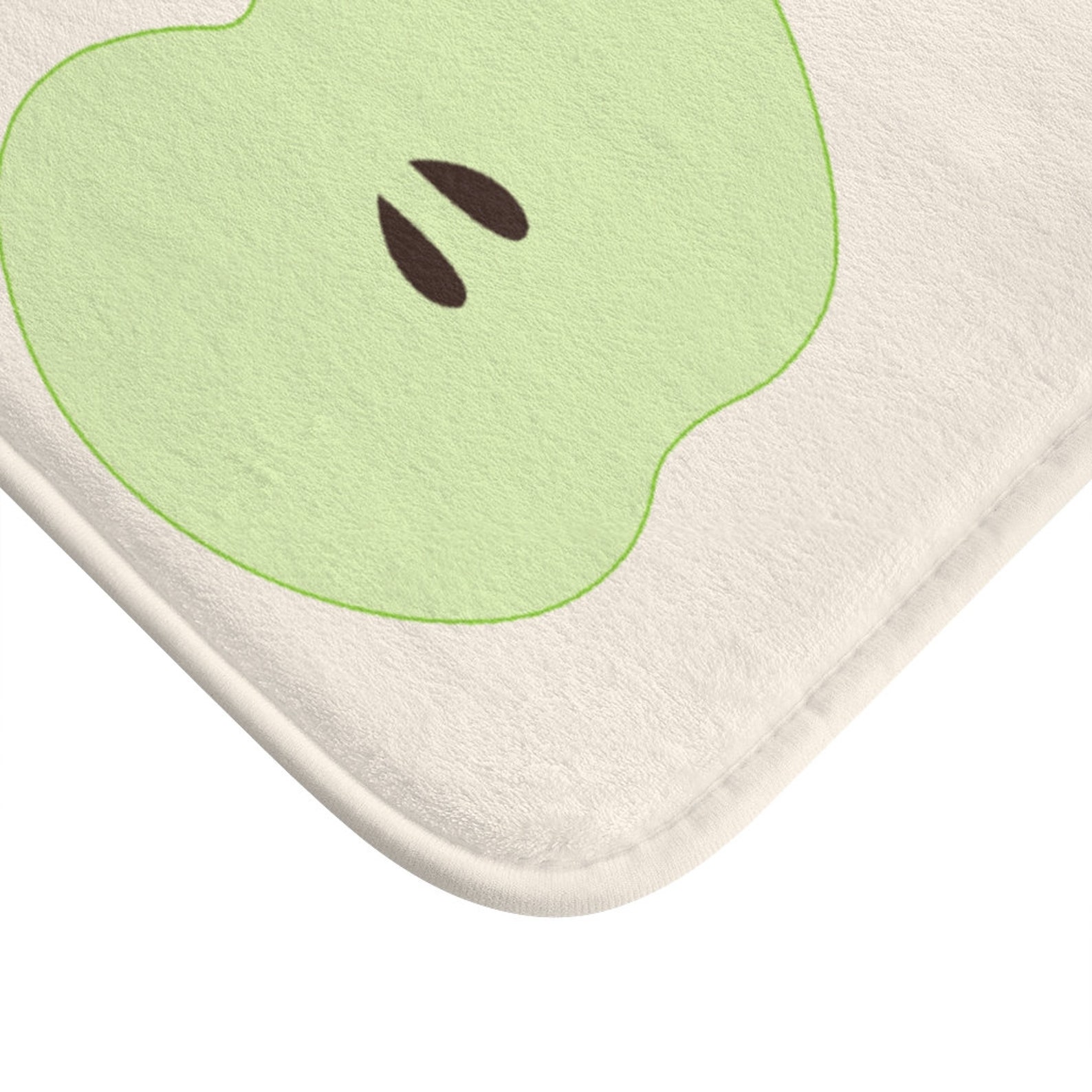 Apple Slice Core Floor Mat Bathroom Decor Kitchen Mat Etsy