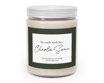 Smells Like Charlie Swan (Soy Wax, Hand Poured Candle 9 oz.) | Twilight Gift | Bella Swan | Candle Favor | Carlisle Cullen | Forks WA