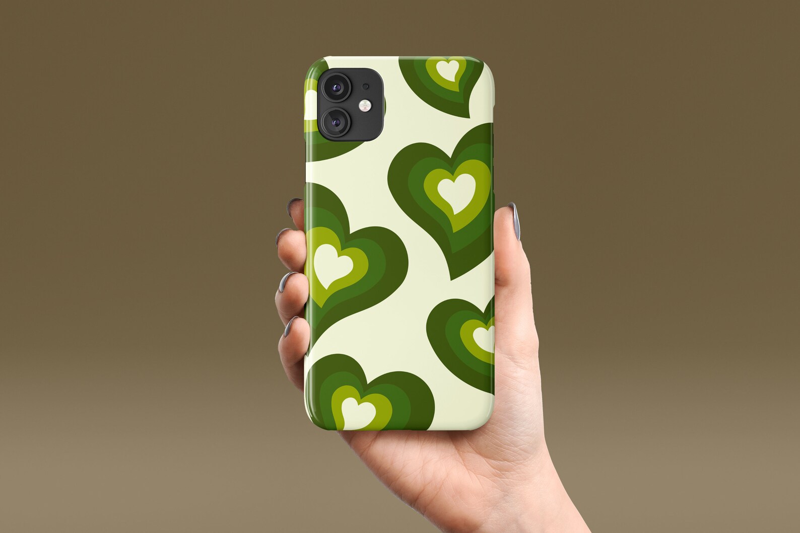 Floating Green Heart Phone Case Iphone XR Case Cute Boho Etsy