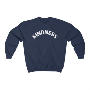 KINDNESS Crewneck Sweatshirt | Cute Vintage Sweatshirt | Trendy Crewneck | Oversized Sweater | Athletic Sweater