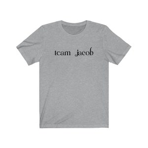 Team Jacob T-shirt | Twilight Shirt | Vintage Style Top | Jacob Black | New Moon Eclipse