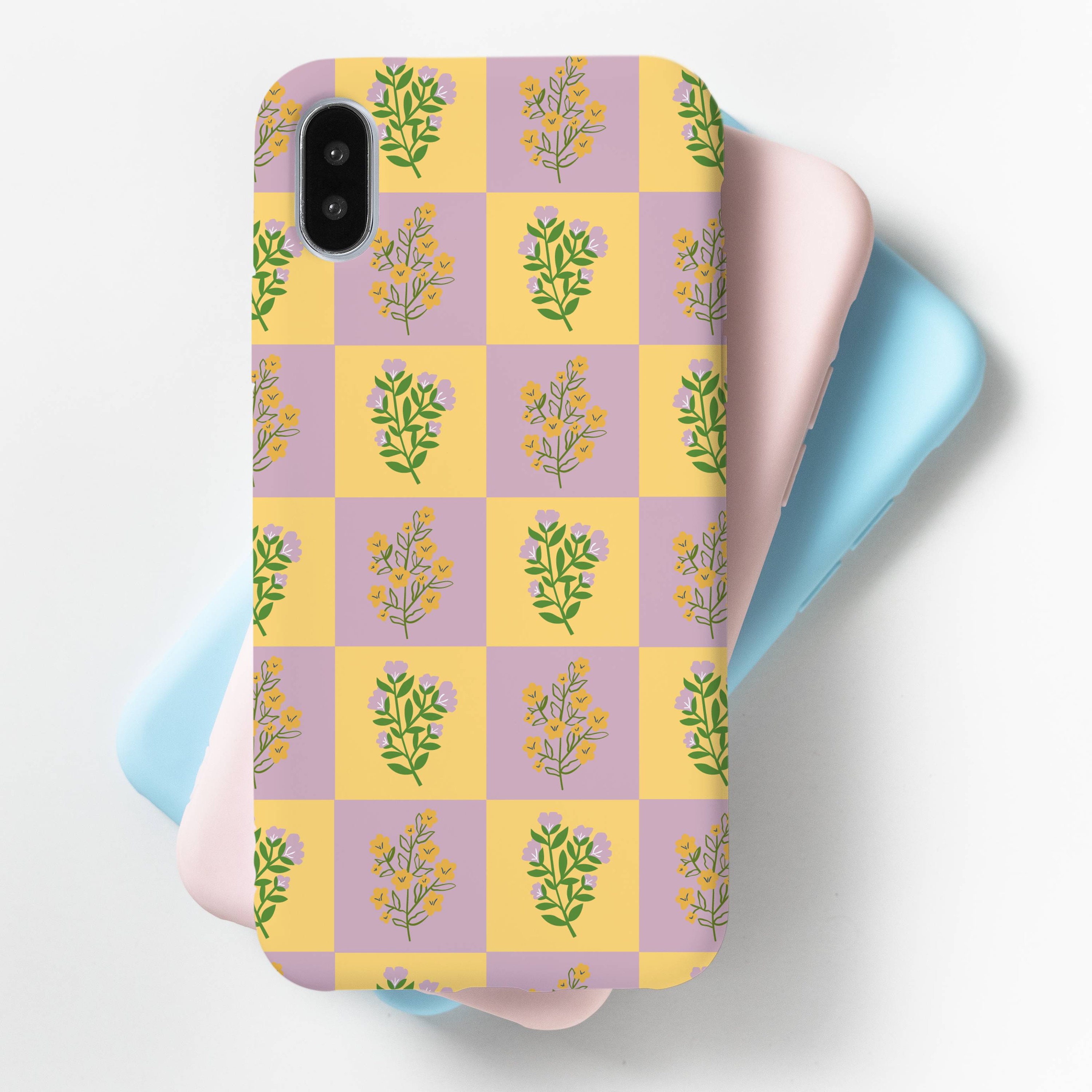 Botanical Flower Stem Phone Case Iphone XR Case Cute Boho Etsy UK