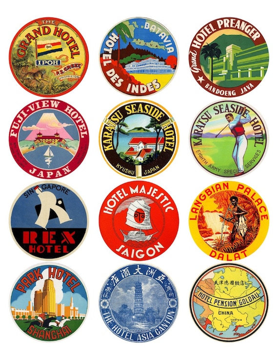 Etiqueta Del Equipaje Del Vintage, Viaje Retro París Francia, Etiqueta Del Vintage Del País