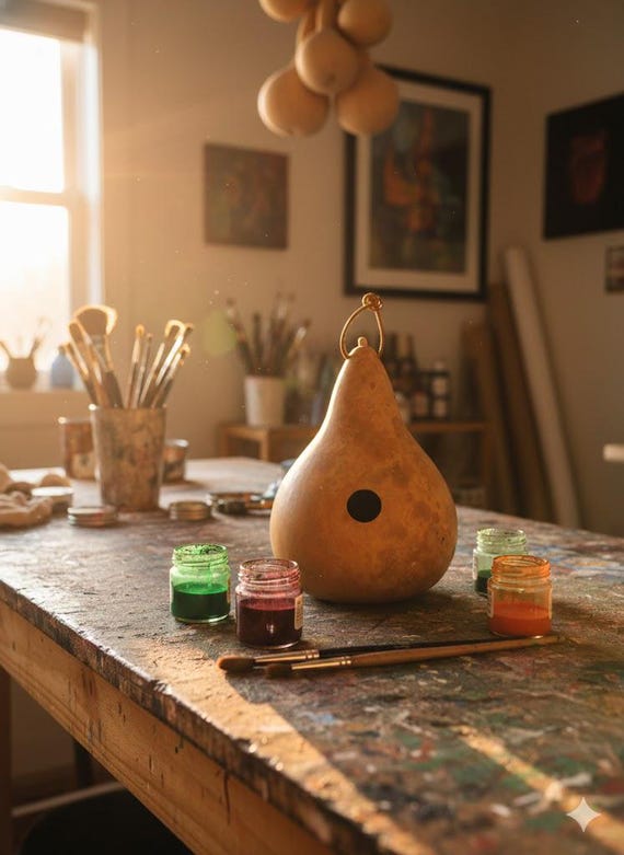 Lot De 20 Grosses Calebasses Artisanales - Pour Fabriquer Nichoirs à Oiseaux, Décorer, Peindre Ou Pyrograver