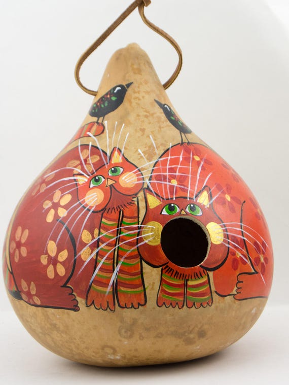 Gourd Birdhouses Special 4 Stained Handmade