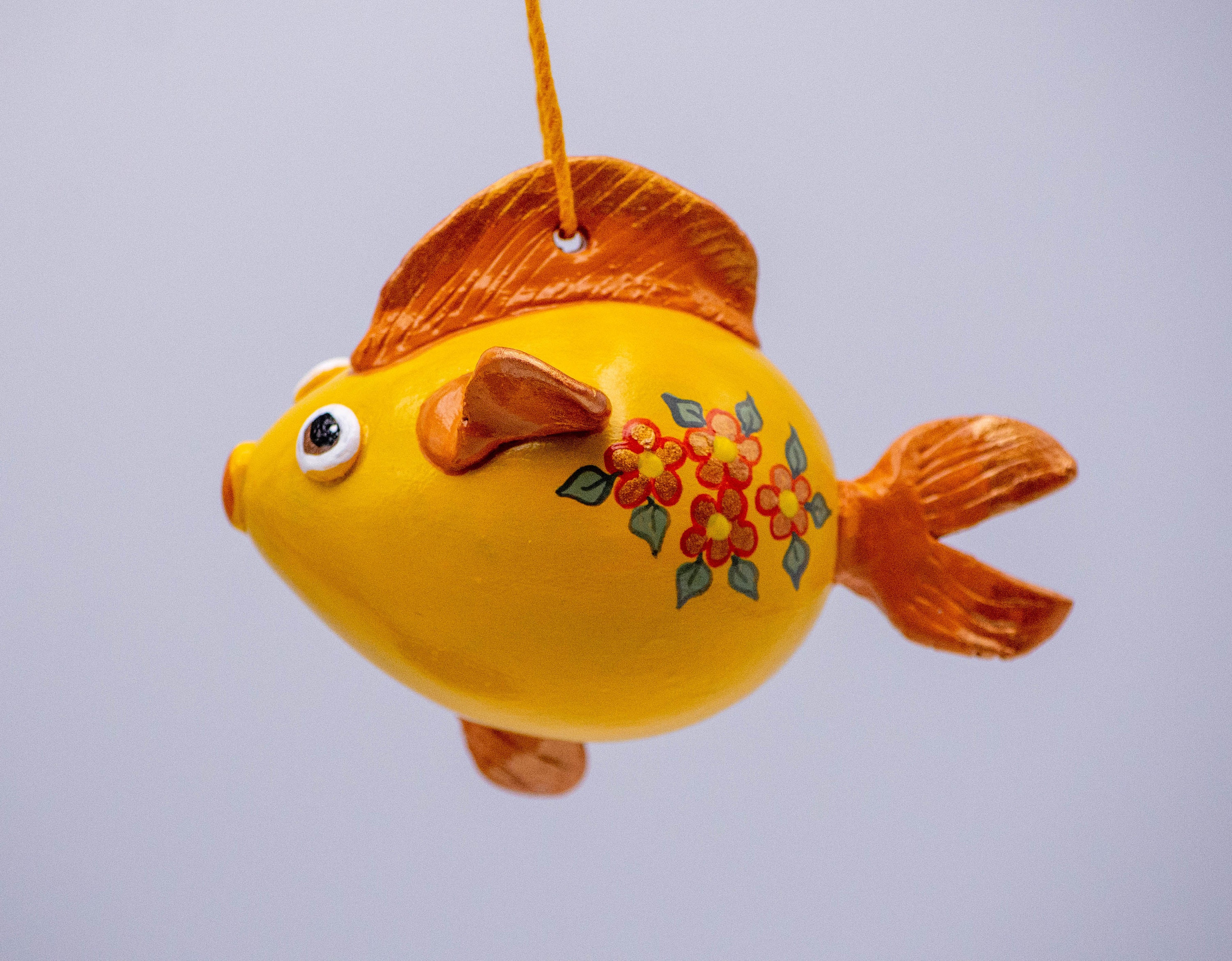 Goldfish Ornament Koi Fish Christmas Ornament Gold and | Etsy
