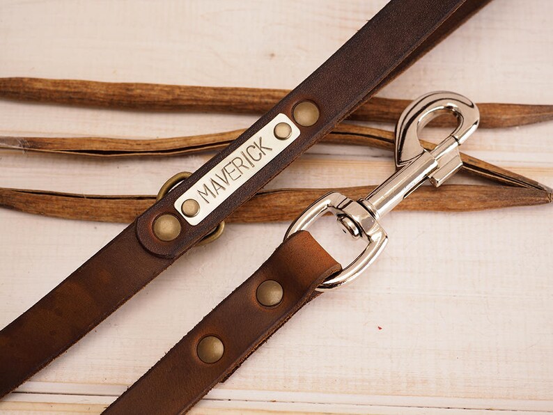 Dog Leash, Leather Dog Leash, Dog Leash Leather, Leather Dog Leash, Strong Leather Dog Leash, Personalized dog leash, Dog name plate. 