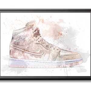 Air Jordan 1 Silts digital art print sneaker gift