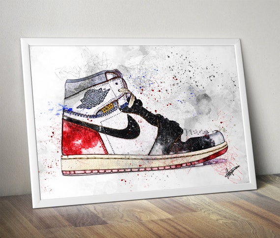 jordan 1 wall art