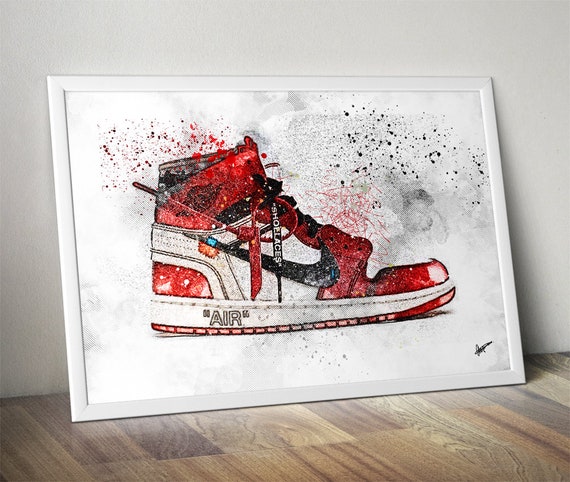 jordan 1 off white poster