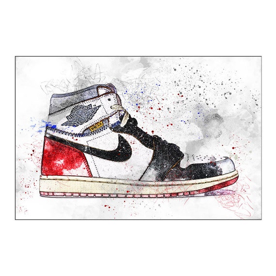 smertefuld biord byld Air Jordan 1 Union Los Angeles / Trainer / Sneaker Wall Art - Etsy Ireland