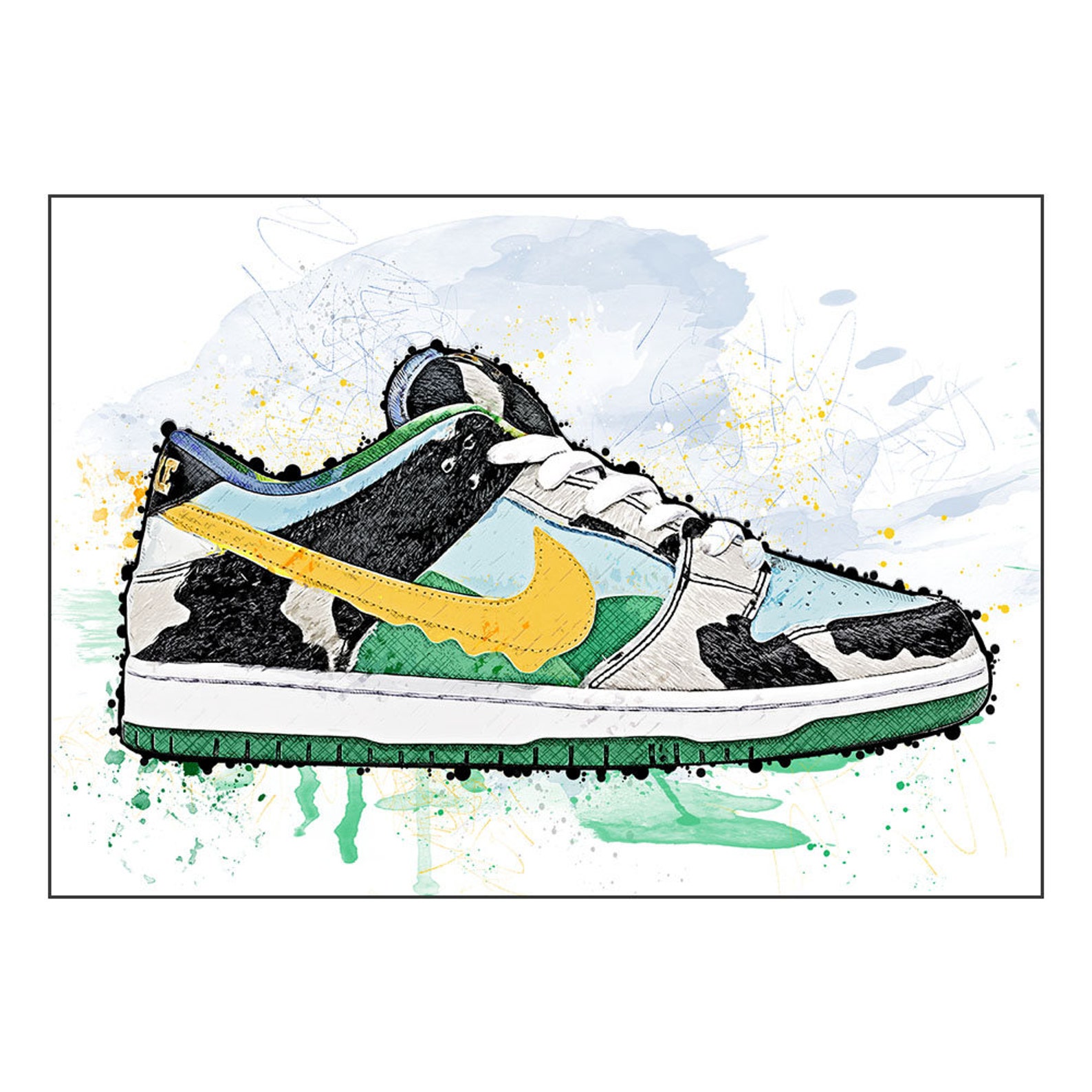 nike dunk scribble